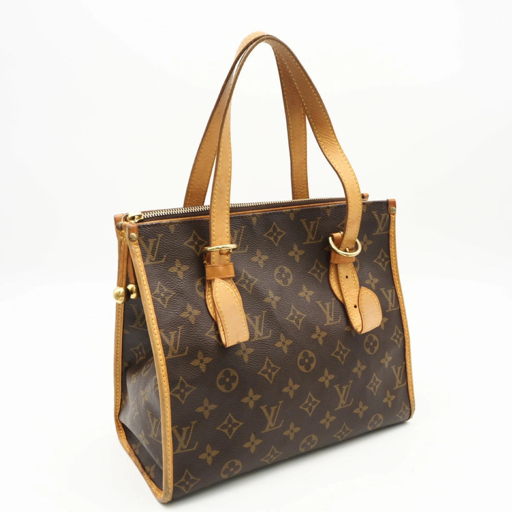 Louis Vuitton Monogram Popincourt Handbag Brown Canvas Leather